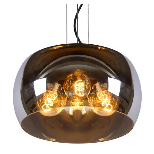 Lucide OLIVIA - Suspension - Ø 40 cm - 3xE27 - Fumé - détail 1